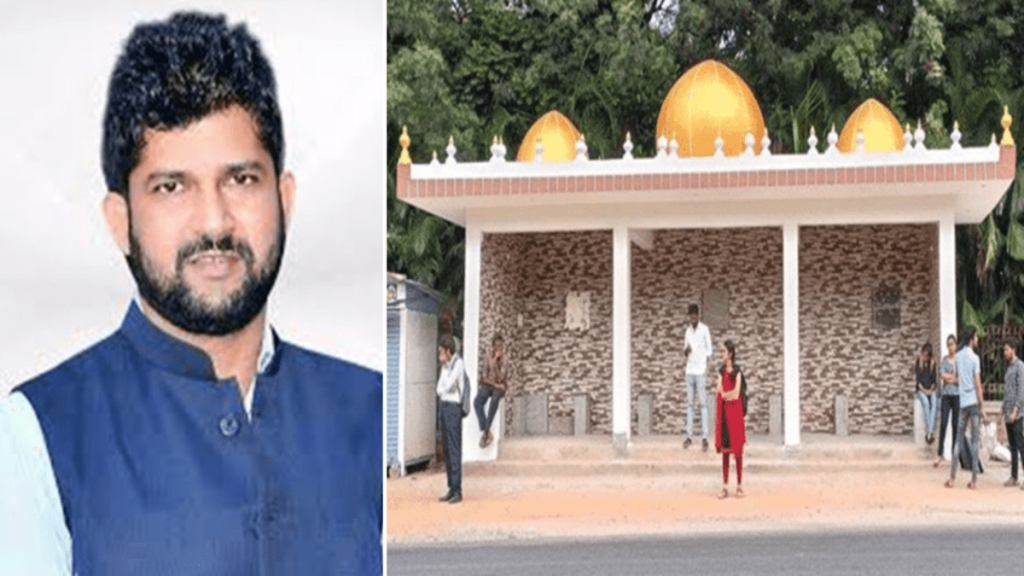Mosque-like domes removed: BJP MP Pratap Simha smiles
